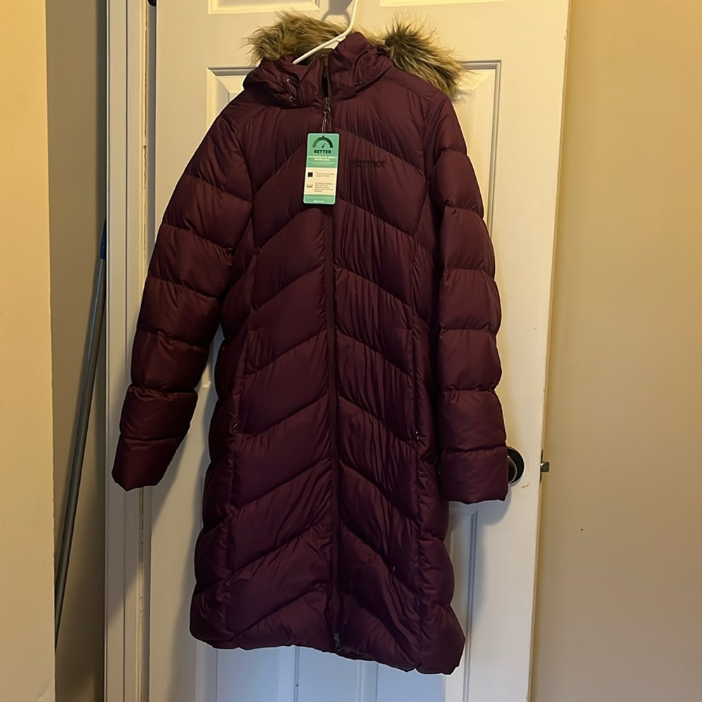 Woman’s large winter coat